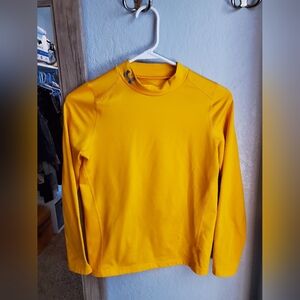 Under Armour Cold Gear Yellow Long Sleeve Shirt Youth Lg